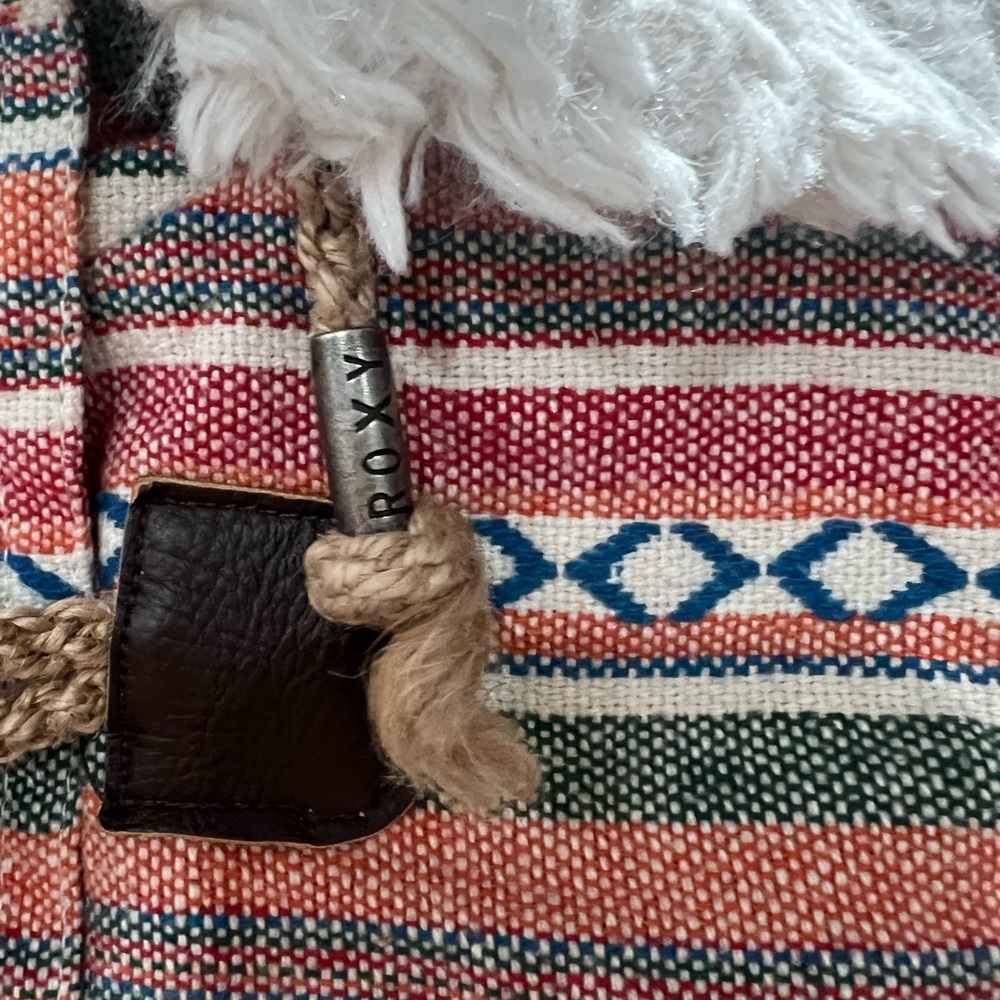 Roxy Striped Multicolor Teddy Jacket - image 3